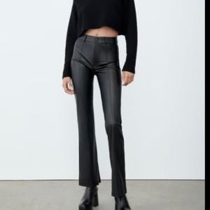 Zara Faux Leather Pants